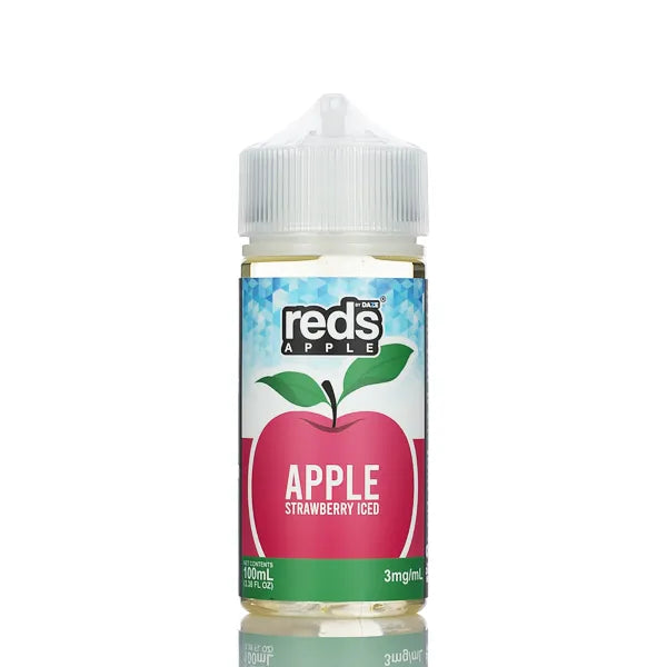 7 Daze - Reds Apple ICED eJuice Strawberry - 100ml - Black Coral